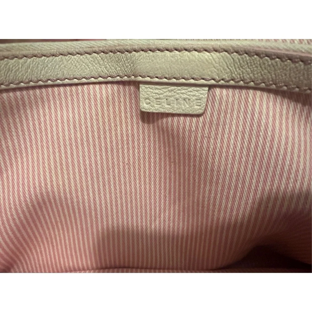 Authentic Celine Light Pink Canvas Bag - Picture 4 of 5
